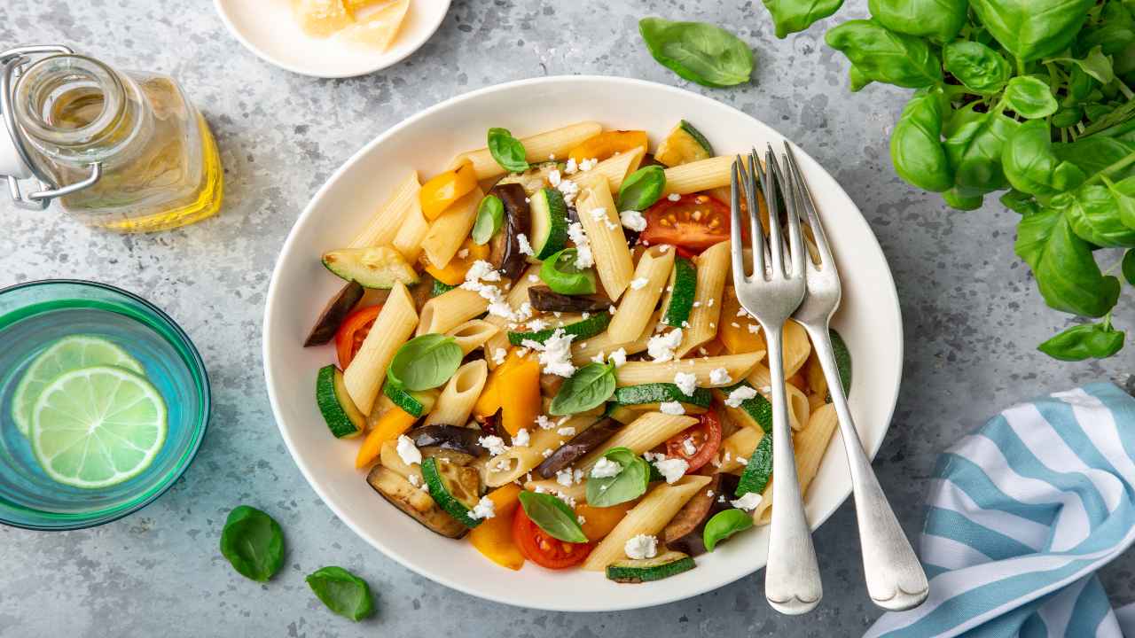 Pasta con verdure estive