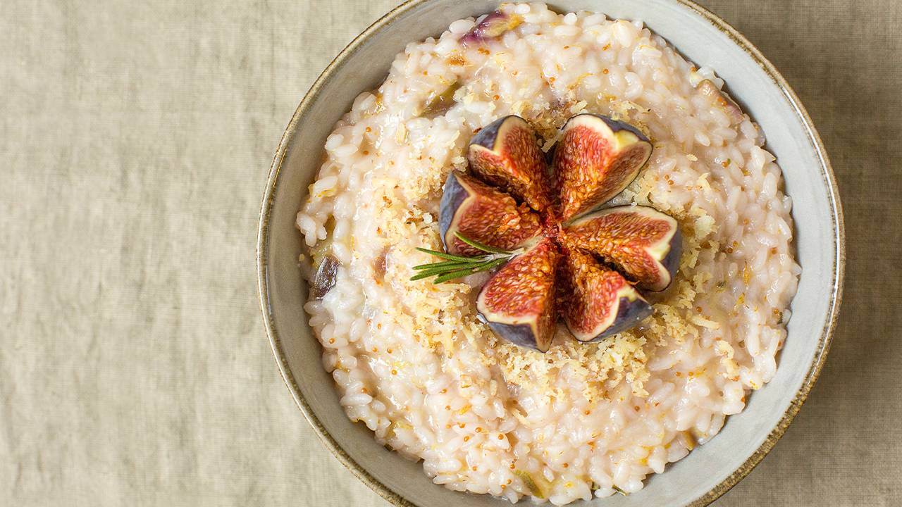 Risotto fichi e formaggio