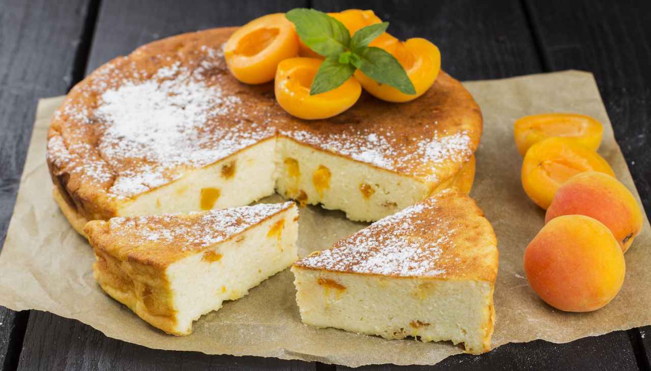 torta cremosa con formaggio dolce e albicocche ricettasprint