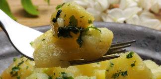 insalata di patate e cardi