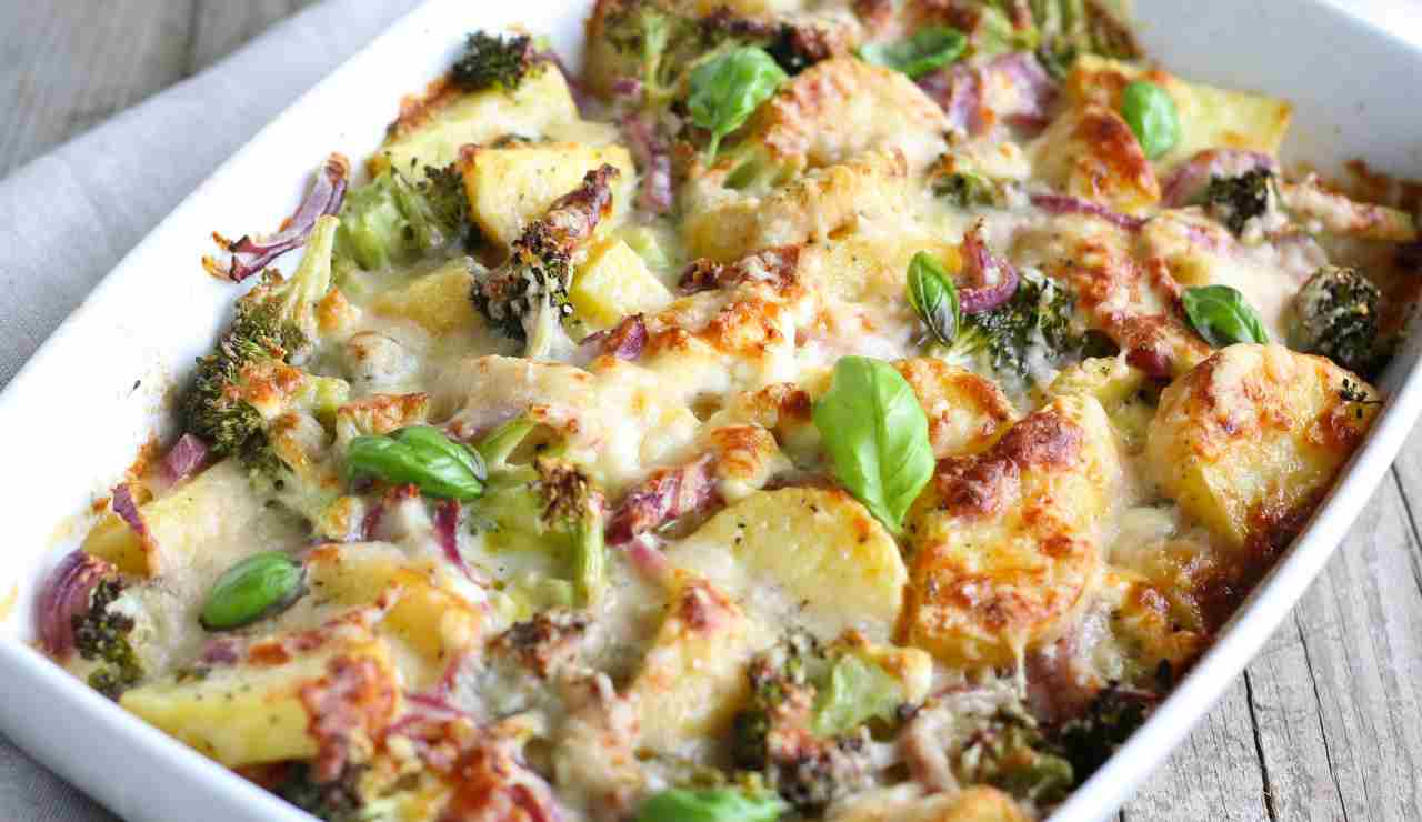Casseruola di broccoli e patate filanti ricettasprint