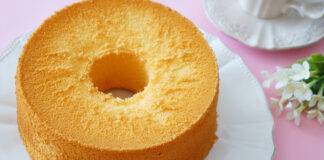 chiffon cake con gocce di cioccolato