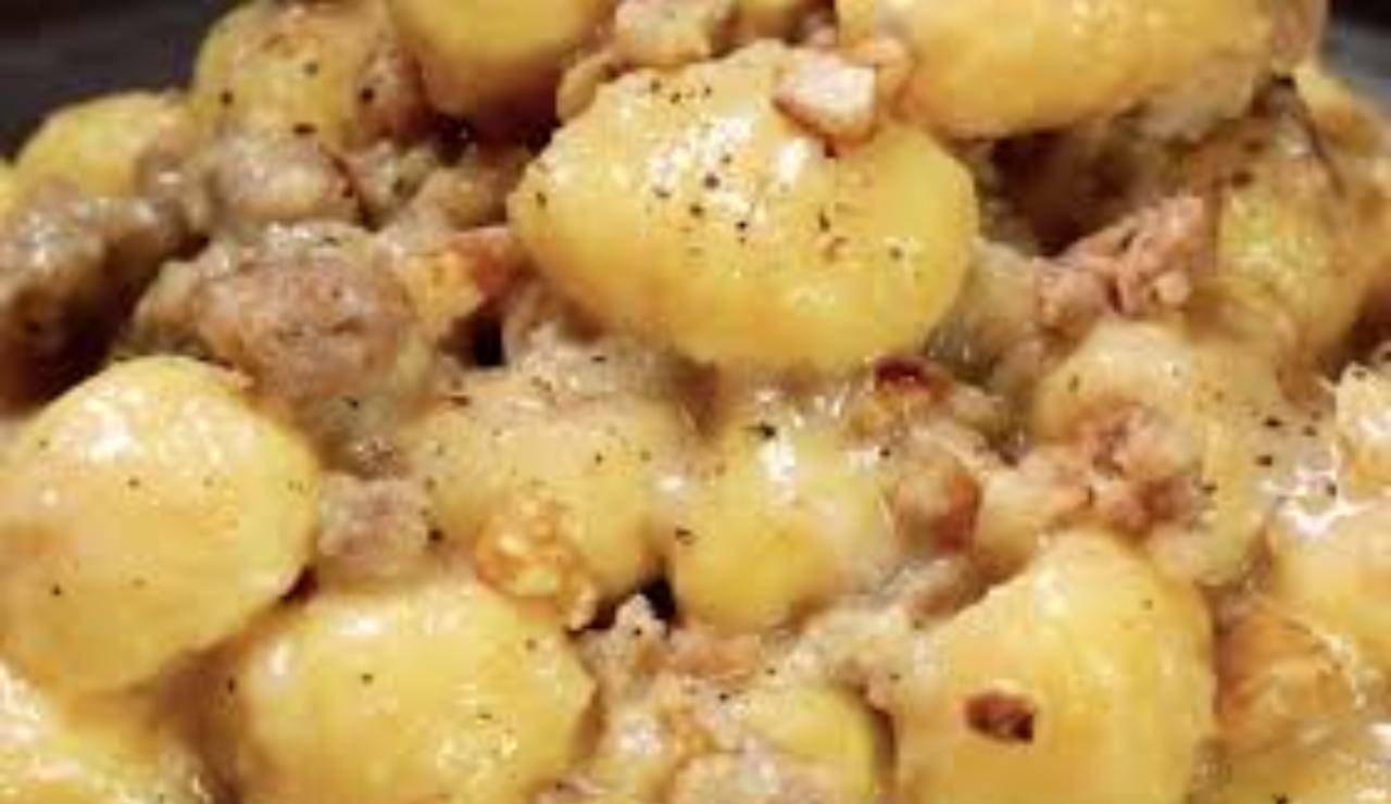 Gnocchi di castagne con taleggio e salsiccia ricettasprint