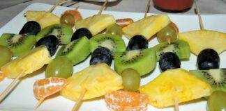 spiedini finger food autunno frutta