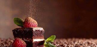torta cioccolato crema lamponi ricetta FOTO ricettasprint