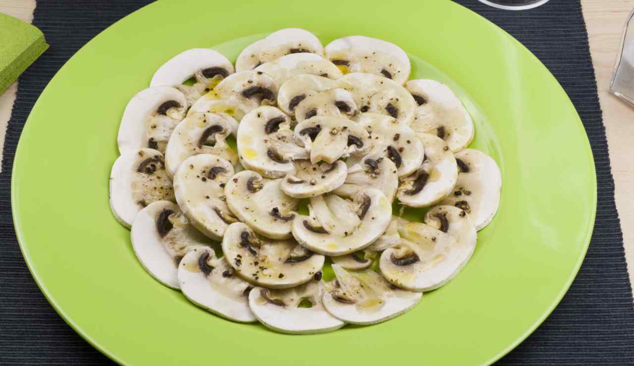 carpaccio di funghi ricettasprint