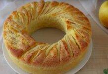 Ciambellone con mele e panna | Dolce senza burro per tutti torta mele e panna
