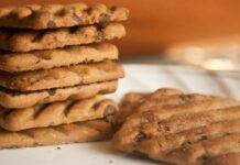 Biscotti con scaglie di cioccolato fondente | Da gustare anche a colazione Dessert al cioccolato