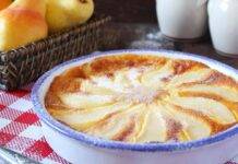 Clafoutis di pere | Ricetta dolce senza lievito e senza burro clafoutis di pere