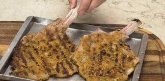 Cotoletta alla griglia senza uova