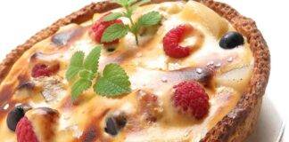 Crostata alle castagne con crema dolce di ricotta e frutta ricettasprint