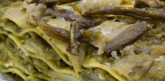 Pasta con carciofi al forno