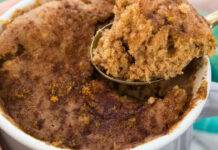 Dolce in tazza con farina di castagne