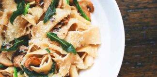 pappardelle con funghi e salvia ricettasprint