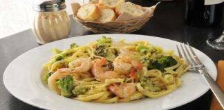 Pasta con verdure e pesce