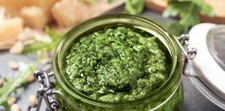 pesto rucola pronto in 5 minuti