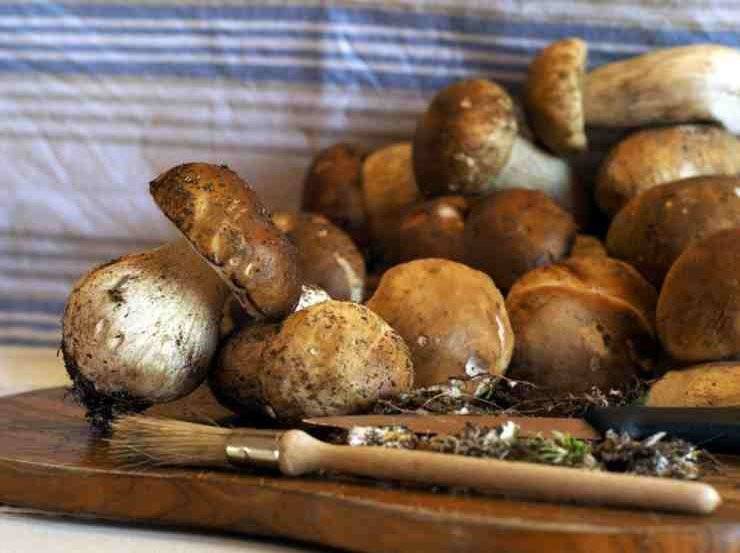 Polenta funghi e gamberi FOTO ricettasprint