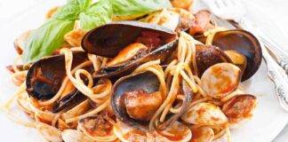 Spaghetti piccanti con cozze e vongole ricettasprint