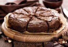 Torta al latte di mandorla cacao e noci ricettasprint