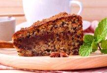 Torta di noci cannella e gocce di cioccolato | Delizia di stagione Torta di noci cannella e gocce di cioccolato ricettasprint