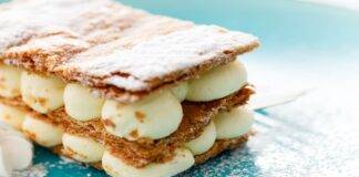 Millefoglie con crema chantilly