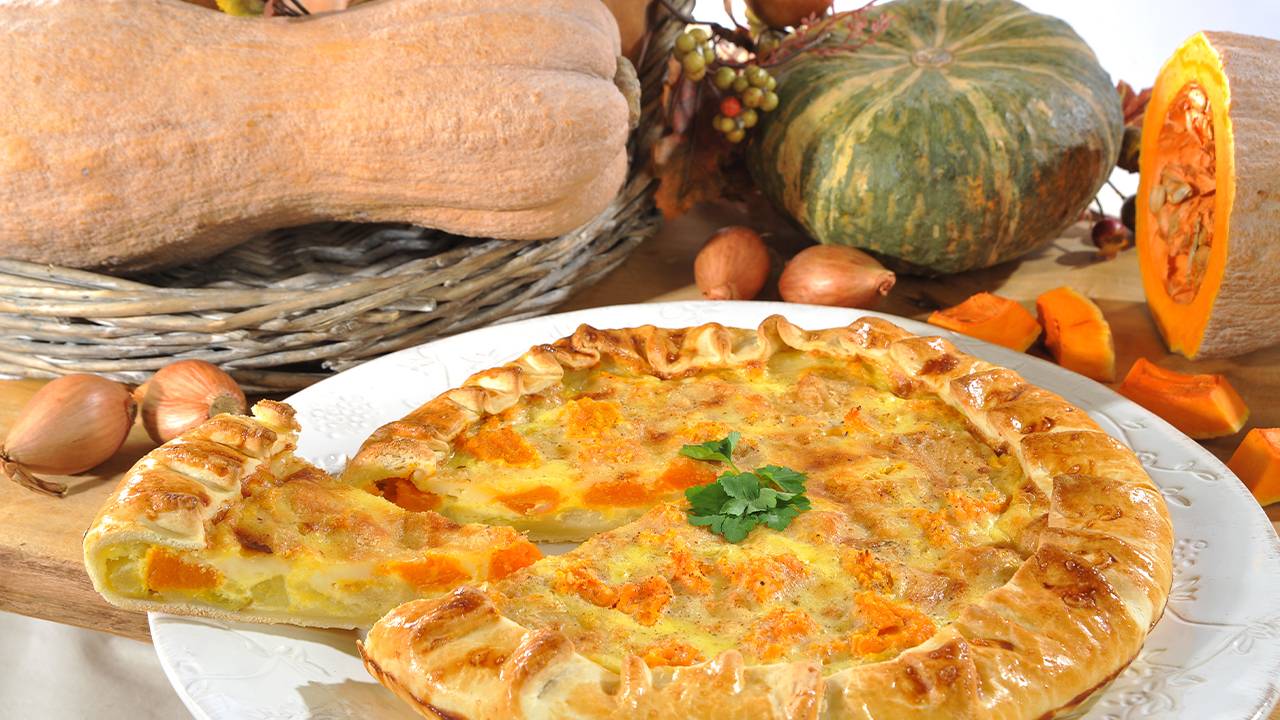 pizza di zucca e formaggio