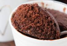 mug cake al cacao