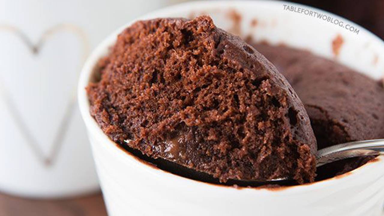 mug cake al cacao