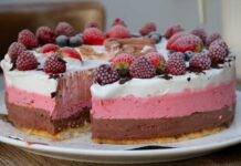 cheesecake cioccolato e frutti di bosco ricettasprint