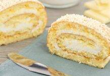 Rotolo solo albumi ricotta e pera | Delicatezza ed eleganza