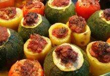 Verdure miste ripiene di carne | Un contorno che è un secondo Verdure miste ripiene Ricettasprint