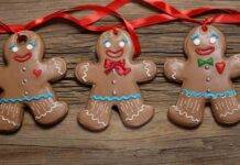 Biscotti al cacao natalizi con cuore di glassa l Buonissimi Biscotti al cacao natalizi con cuore di glassa ricetta