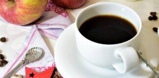 caffè bevanda calda nera fragola