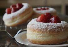 Ciambelle con fragole
