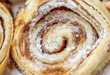 Girelle di frolla alla marmellata, delicato dessert di pasta frolla Rotolo di pasta frolla