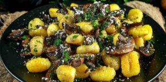 gnocchi patate funghi primo 5 minuti