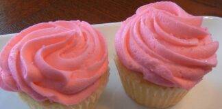 muffin condimento rosa semplici