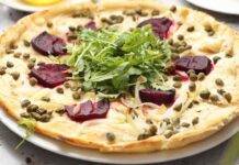 Pizza alla cipolla e barbabietola l Più stuzzicante senza pomodoro pizza bianca tuberi