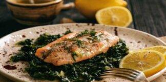 Salmone e verdure