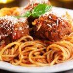 spaghetti pasta carne pomodoro