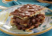 Torta Millefoglie con crema al cacao
