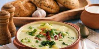 zuppa patate broccoli ricetta FOTO ricettasprint