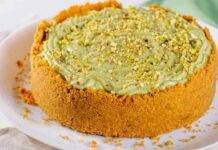 cheesecake alla crema di mascarpone e pistacchio ricettasprint