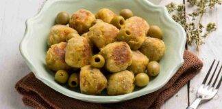 Polpette di maiale con olive e provola