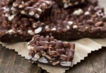 Barrette di cioccolato cocco e riso soffiato ricettasprint