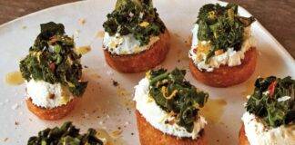bruschette formaggio cime di rapa ricetta FOTO ricettasprint