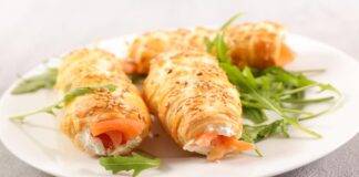 Rotoli con salmone