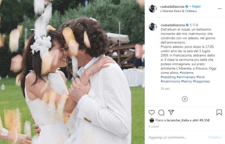 Chi è Marito Di Csaba Dalla Zorza