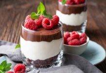 Cheesecake al cucchiaio con nutella ricotta e lamponi