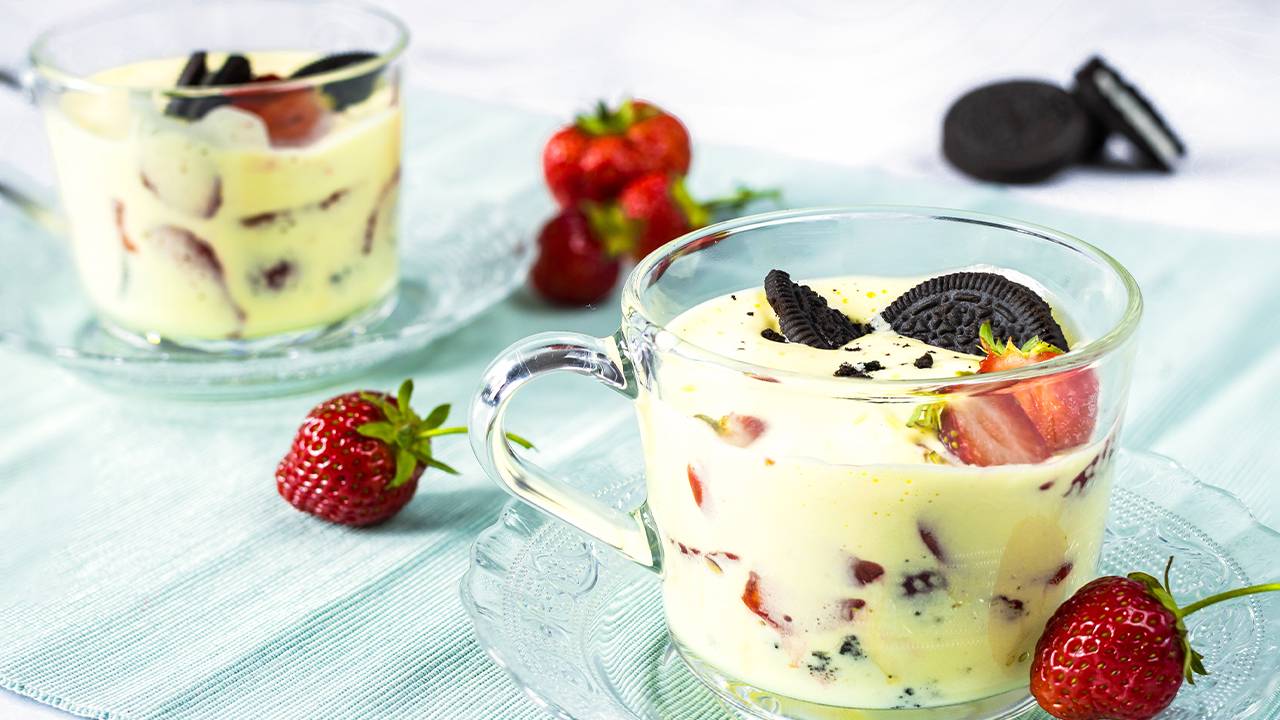 Dolce al cucchiaoo allo zabaione e cioccolato